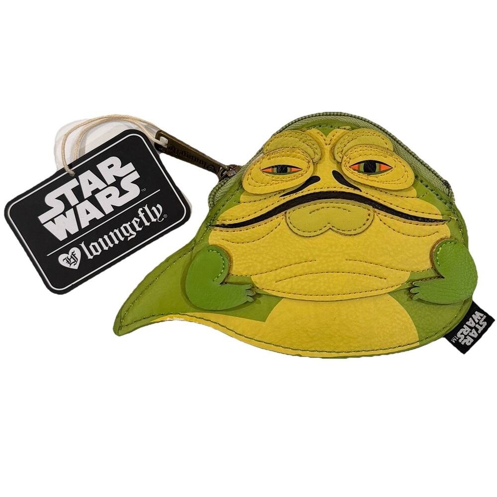 RARE - LOUNGEFLY JABBA THE HUTT Star Wars Collectible Coin Purse Wallet - *READ